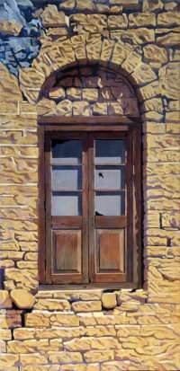 S. M. Fawad, Old City Karachi, 16 x 36 Inch, Oil on Canvas, Realistic Painting, AC-SMF-251